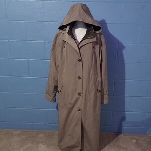 Gallery Woman Plus Size 2X All-Weather Trench Coat with Removable Liner